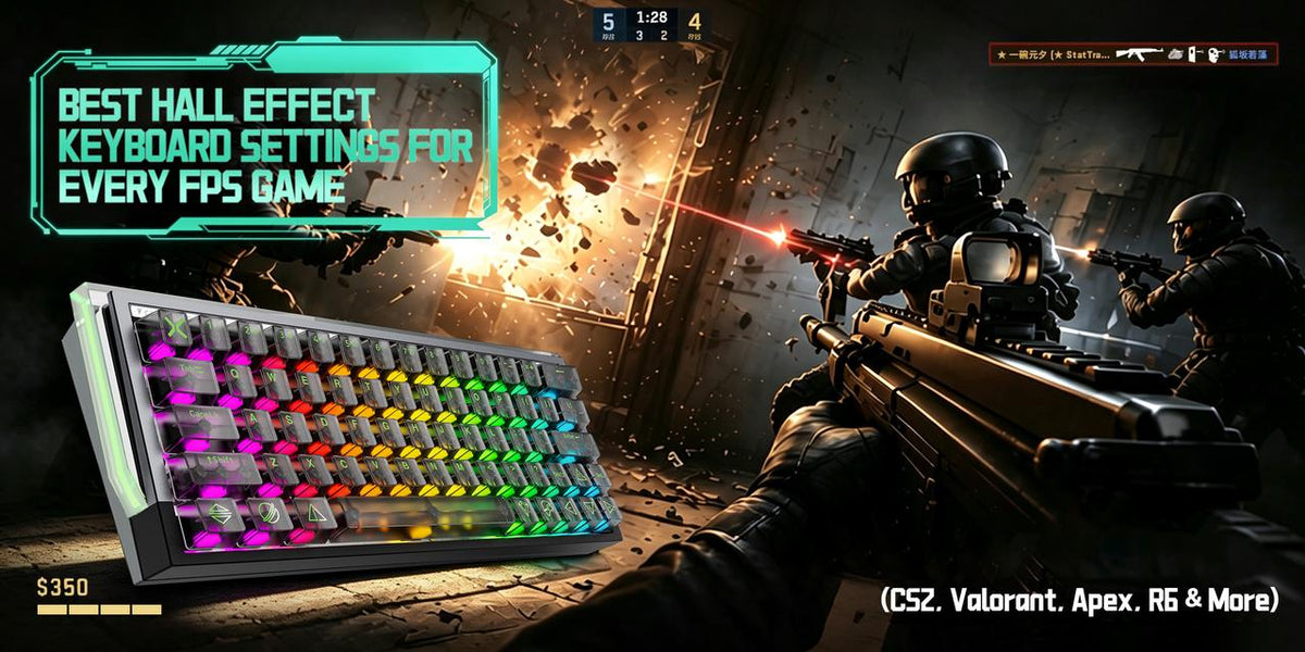 Best Hall Effect Keyboard Settings for Every FPS Game (CS2, Valorant, Apex, R6 & More)