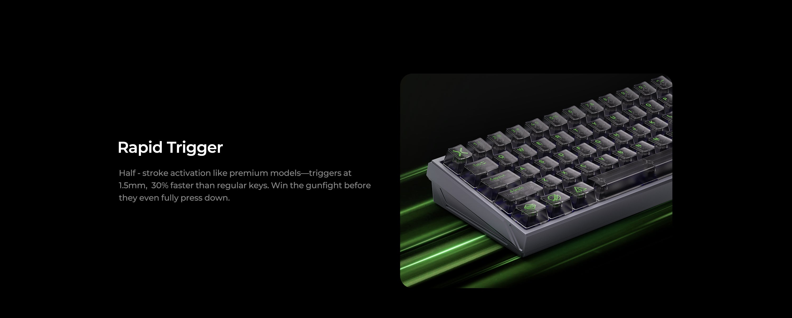 X60HE Hall Effect Magnetic Switch Gaming Keyboard