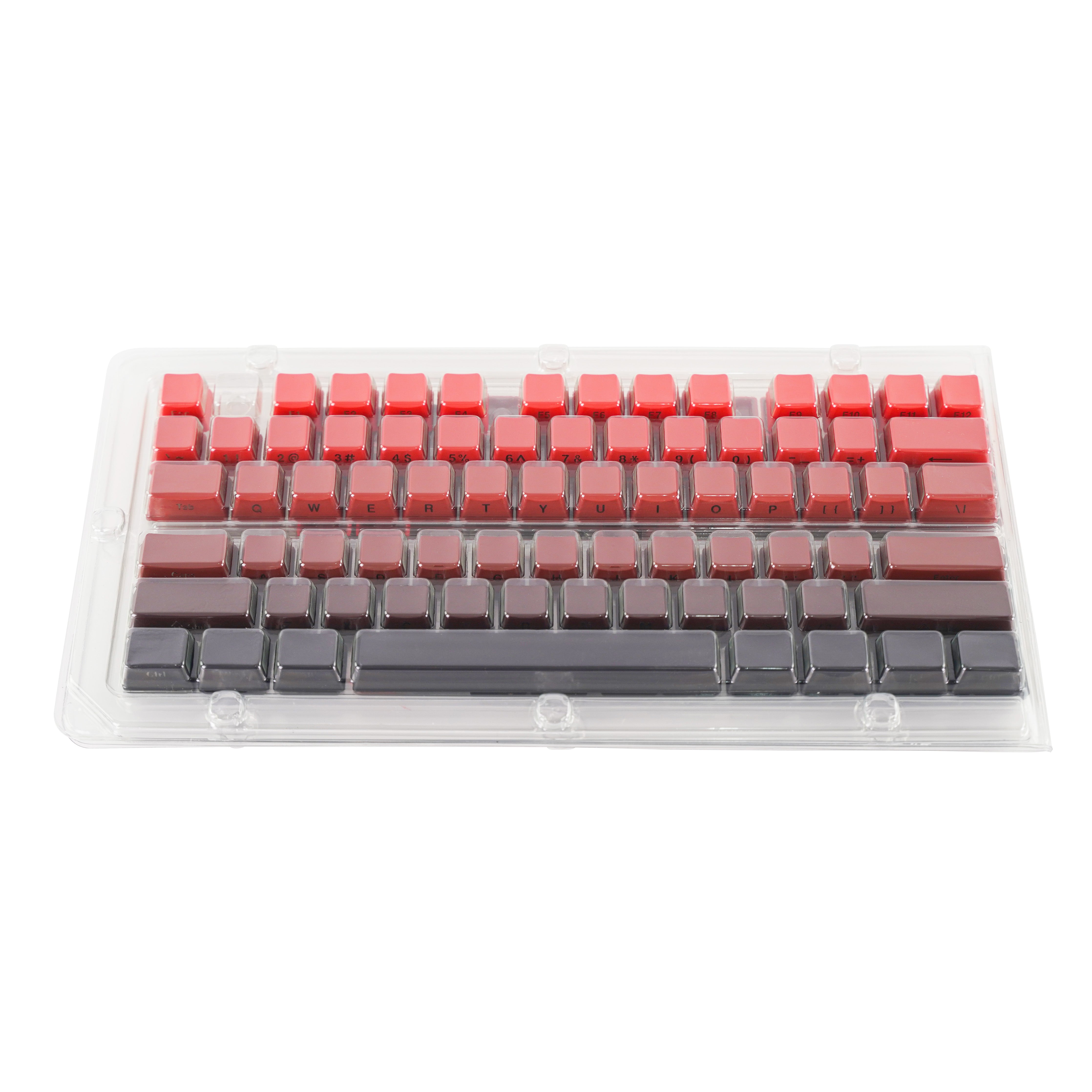 Red Gradient Side Printed PBT Keycap Set