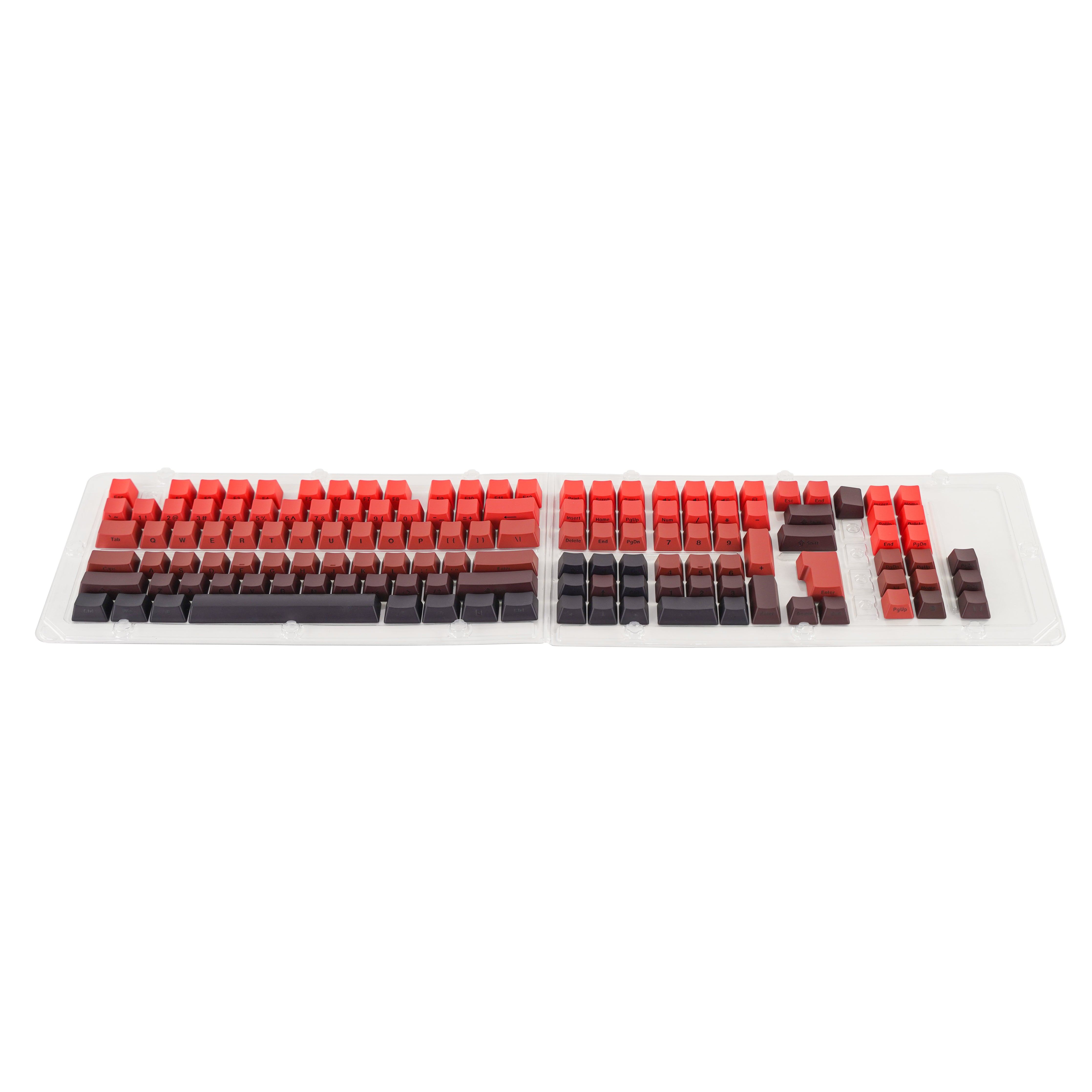 Red Gradient Side Printed PBT Keycap Set